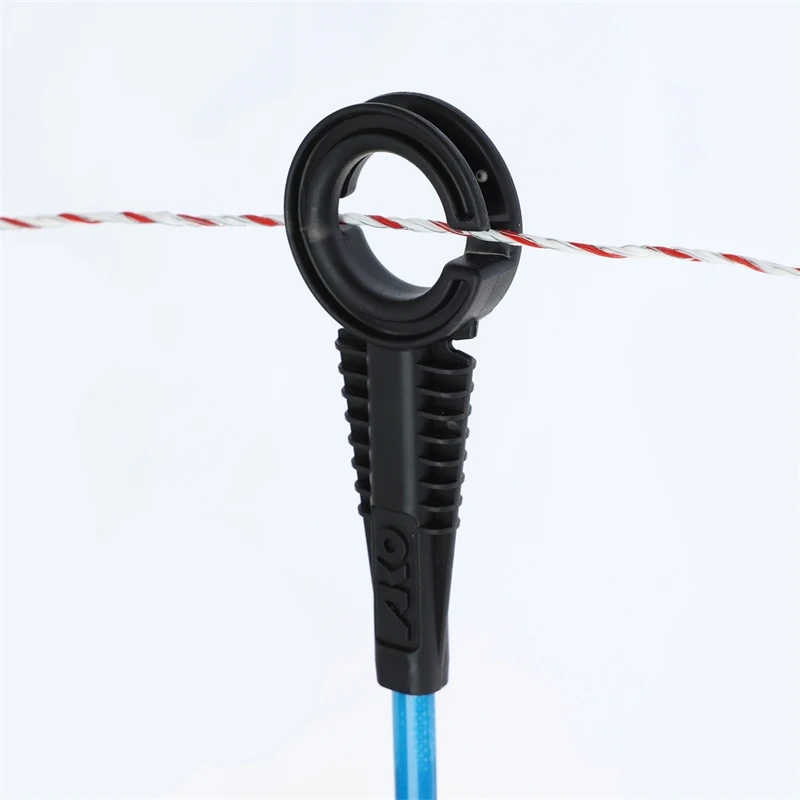 10x Oval-Fiberglaspfahl "Premium BLUE" Inkl. Kopfisolator Mit Öse, 110cm, 1 Spitze, Blau 8 10x Oval-Fiberglaspfahl "Premium BLUE" Inkl. Kopfisolator Mit Öse, 110cm, 1 Spitze, Blau – Bild 6