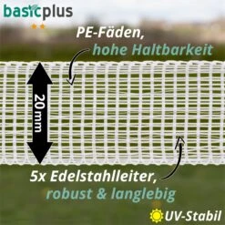 5x VOSS.farming Weidezaunband 200 M, 20 Mm, 5x0,16 Niro, Weiß (inkl. 5 Verbinder & Warnschild) 21 5x VOSS.farming Weidezaunband 200 M, 20 Mm, 5x0,16 Niro, Weiß (inkl. 5 Verbinder & Warnschild) -Optimal Ranchzaun Geschäft 44140 voss farming weidezaunband 20mm detailband