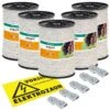 5x Weidezaunseil 200 M, 6 Mm, 7x0,20 Niro, Inkl. 5 Verbinder & Warnschild 1 5x Weidezaunseil 200 M, 6 Mm, 7x0,20 Niro, Inkl. 5 Verbinder & Warnschild -Optimal Ranchzaun Geschäft 44160.5 1 200m 6mm niroedestahl inklusive 5 verbindern wanrschild g