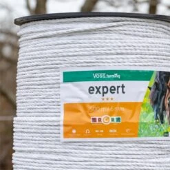 VOSS.farming Weidezaun-Seil 500m, Ø 6mm, 7x0,20 Niro, Weiß -Optimal Ranchzaun Geschäft 44162 voss farming kordel seil elektrozaun rolle 6mm expert 500m