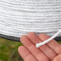 VOSS.farming Weidezaun-Seil 500m, Ø 6mm, 7x0,20 Niro, Weiß -Optimal Ranchzaun Geschäft 44162 voss farming weidezaunkordel 6mm expert 500m weiss
