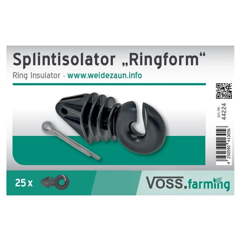 VOSS.farming Set: 20x Winkelstahlpfähle 165cm + 100x Ringisolatoren Mit Splint 6 VOSS.farming Set: 20x Winkelstahlpfähle 165cm + 100x Ringisolatoren Mit Splint – Bild 4