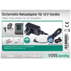 VOSS.farming "AVi 10.000 DIGITAL" - Starkes Weidezaungerät 12V-230V -Optimal Ranchzaun Geschäft 44228 VOSS.farming Netzadapter Outdoor 12V Weidezaungeraete 1