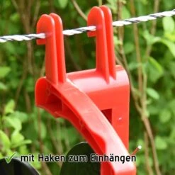 Sparset: 2x Eurohaspel + 2x Ersatztrommel -Optimal Ranchzaun Geschäft 44285 Weidehaspel mit praktischen Haken zum Einhaengen