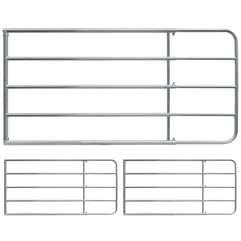 3x VOSS.farming Weidetor Weidezauntor, Verzinkt, Verstellbar 205 - 300 Cm, 110 Cm Hoch 3 3x VOSS.farming Weidetor Weidezauntor, Verzinkt, Verstellbar 205 - 300 Cm, 110 Cm Hoch