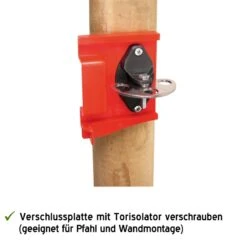 Set: Abschliessbares Torgriffsystem, Torsicherung, EDELSTAHL -Optimal Ranchzaun Geschäft 44419 set torsicherung fuer elektrische weidezaeune