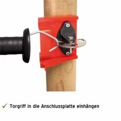 Set: Abschliessbares Torgriffsystem, Torsicherung, EDELSTAHL -Optimal Ranchzaun Geschäft 44419 set torsicherung gatelock fuer den weidezaun