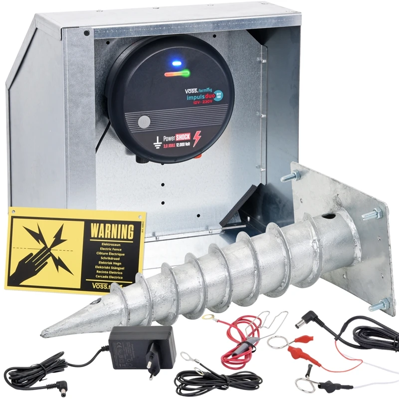 VOSS.farming Set: 12V Gerät + Kasten + E-Pfahl + Prüfer 3 VOSS.farming Set: 12V Gerät + Kasten + E-Pfahl + Prüfer