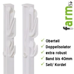 VOSS.farming Rehzaun Elektrozaun Für Häuslichen Garten 50m 12V 18 VOSS.farming Rehzaun Elektrozaun Für Häuslichen Garten 50m 12V -Optimal Ranchzaun Geschäft 44462 Zaunpfahl aus Kunststoff Mobiler Weidezaunpfahl 156cm farm 156 VOSS.farming 1