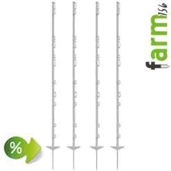 40x VOSS.farming "farm 156" Weidezaunpfähle 156 Cm, 11 Ösen, Weiß 23 40x VOSS.farming "farm 156" Weidezaunpfähle 156 Cm, 11 Ösen, Weiß -Optimal Ranchzaun Geschäft 44462.40 Weidezaunpfahl Kunststoffpfahl Aktionspfahl 156cm farm156