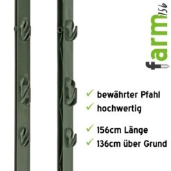 40x VOSS.farming "farm 156" Weidezaunpfähle 156 Cm, 11 Ösen, Grün 19 40x VOSS.farming "farm 156" Weidezaunpfähle 156 Cm, 11 Ösen, Grün -Optimal Ranchzaun Geschäft 44463 Pferdepfaehle Ponypfaehle Pferdezaun Weideunterteilung 156cm farm156 gruen VOSS.farming 1