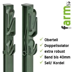 40x VOSS.farming "farm 156" Weidezaunpfähle 156 Cm, 11 Ösen, Grün 17 40x VOSS.farming "farm 156" Weidezaunpfähle 156 Cm, 11 Ösen, Grün -Optimal Ranchzaun Geschäft 44463 Weidezaunpfaehle aus Kunststoff Weidebandisolator Oberteil gruen farm156 VOSS.farming 1