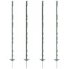 40x VOSS.farming "farm 156" Weidezaunpfähle 156 Cm, 11 Ösen, Grün -Optimal Ranchzaun Geschäft 44463.40
