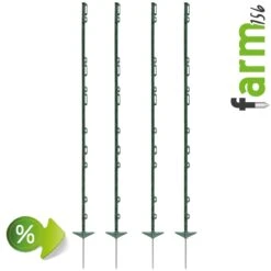 40x VOSS.farming "farm 156" Weidezaunpfähle 156 Cm, 11 Ösen, Grün 23 40x VOSS.farming "farm 156" Weidezaunpfähle 156 Cm, 11 Ösen, Grün -Optimal Ranchzaun Geschäft 44463.40 Weidezaunpfahl aus Kunststoff fuer den Pferdezaun VOSS.farming