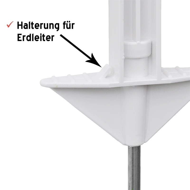 120x Kunststoffpfahl 74cm, Wildpfahl, Großpaket, Weiss 8 120x Kunststoffpfahl 74cm, Wildpfahl, Großpaket, Weiss – Bild 6