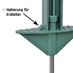 120x Weidezaunpfahl 74 Cm, Kleintierpfahl, Großpaket, Grün 13 120x Weidezaunpfahl 74 Cm, Kleintierpfahl, Großpaket, Grün -Optimal Ranchzaun Geschäft 44469 Elektrozaunpfaehle Detailansicht Fusstritt