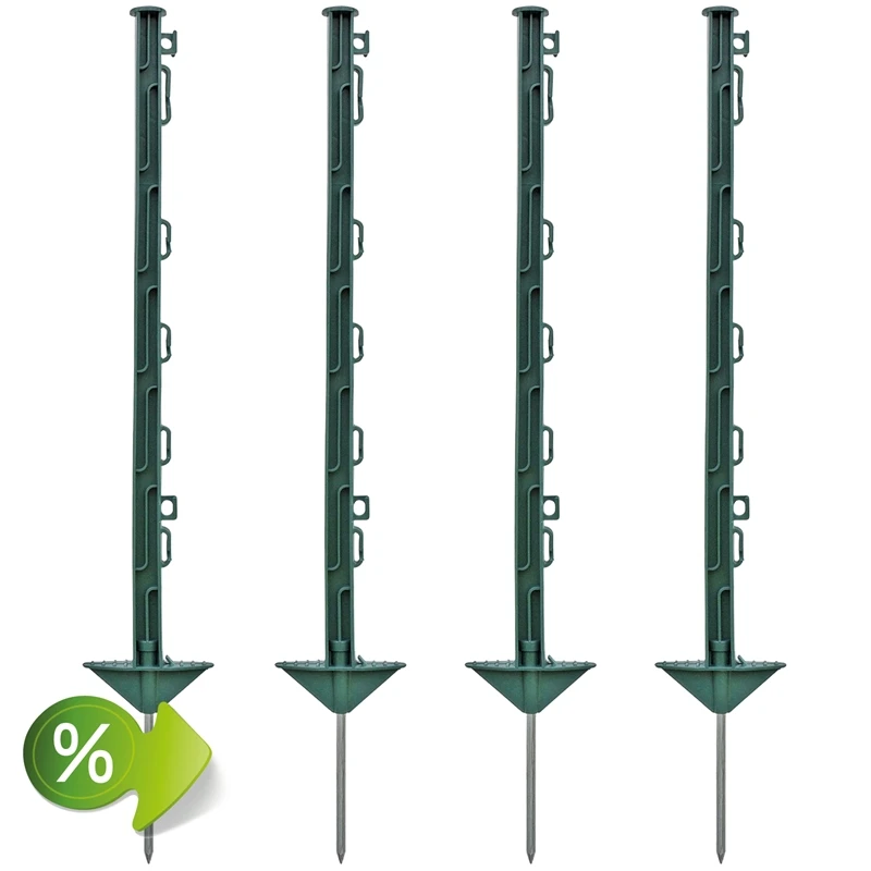 120x Weidezaunpfahl 74 Cm, Kleintierpfahl, Großpaket, Grün 4 120x Weidezaunpfahl 74 Cm, Kleintierpfahl, Großpaket, Grün – Bild 2