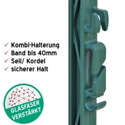 40x VOSS.farming Weidepfähle, 157cm, Steigbügel, Glasfaserverstärkt, Grün 10 40x VOSS.farming Weidepfähle, 157cm, Steigbügel, Glasfaserverstärkt, Grün -Optimal Ranchzaun Geschäft 44473.40 Steigbuegelpfahl Halteoesen fuer Weideband Weidezaunseil gruen