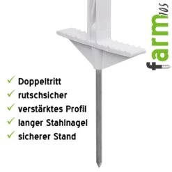 20x VOSS.farming "farm 105" Weidezaunpfähle 105 Cm, 8 Ösen, Weiß 11 20x VOSS.farming "farm 105" Weidezaunpfähle 105 Cm, 8 Ösen, Weiß -Optimal Ranchzaun Geschäft 44498 Weidezaunpfaehle 105cm Farm105 VOSS.farming