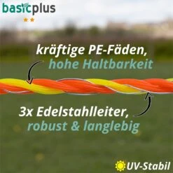 VOSS.farming Weidezaun-Litze 1000m, 3x 0,20 Niro, Gelb-orange 12 VOSS.farming Weidezaun-Litze 1000m, 3x 0,20 Niro, Gelb-orange -Optimal Ranchzaun Geschäft 44501 42700 voss farming weidezaunlitze detailbild