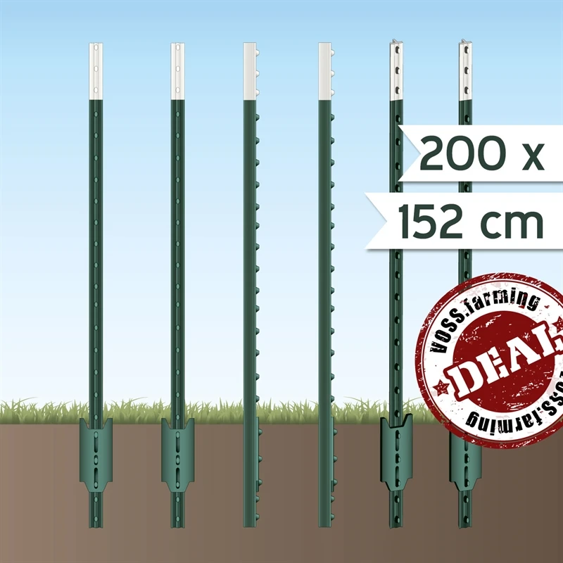 200x VOSS.farming T-Pfosten, 152cm, Palettenpreis, Inkl. Fracht Innerhalb Deutschland 4 200x VOSS.farming T-Pfosten, 152cm, Palettenpreis, Inkl. Fracht Innerhalb Deutschland – Bild 2