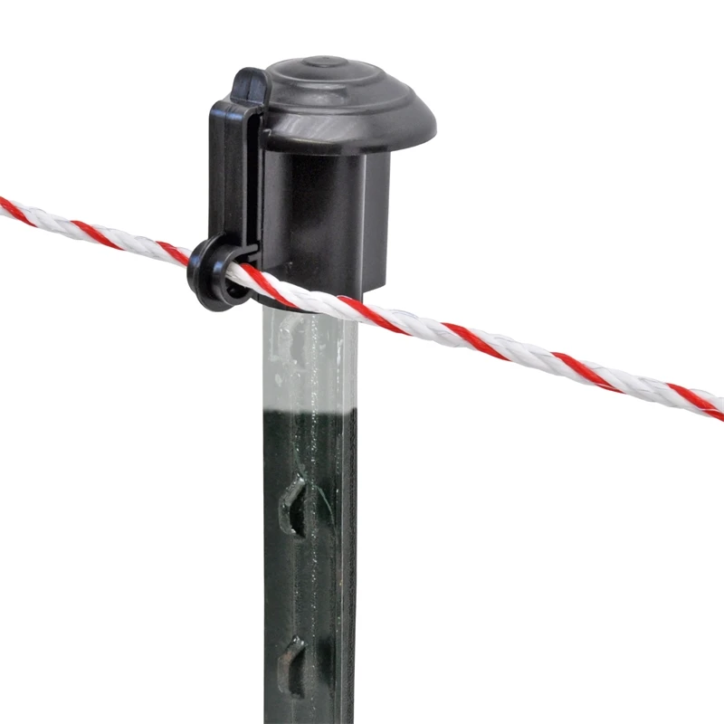 50x VOSS.farming Premium Kopfisolator Für T-Post, T-Pfosten, Schwarz, Sparpack 6 50x VOSS.farming Premium Kopfisolator Für T-Post, T-Pfosten, Schwarz, Sparpack – Bild 4