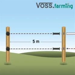 VOSS.farming "Automatic Gate", Torset Mit Seilaufwicklung, 5m -Optimal Ranchzaun Geschäft 44523 Automatik Gate Torbreite bis 6m