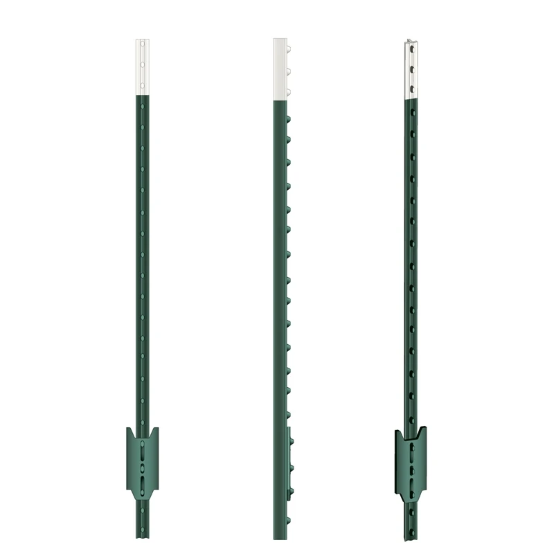 10x Metallpfahl T-Pfosten Festzaunsystem 167cm 3 10x Metallpfahl T-Pfosten Festzaunsystem 167cm