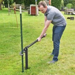 Zieher Für T-Pfosten Festzaunsystem 16 Zieher Für T-Pfosten Festzaunsystem -Optimal Ranchzaun Geschäft 44535 T Post Zieher mit langen Hebel fuer einfaches Arbeiten schwarz