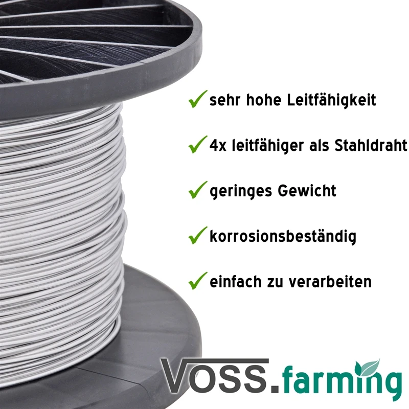 VOSS.farming - Aluminium-Draht, Aludraht 400 M / 1,6 Mm 6 VOSS.farming - Aluminium-Draht, Aludraht 400 M / 1,6 Mm – Bild 4