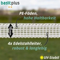 4x VOSS.farming Weidezaunband 250m, 10mm, 4x0,16 Niro, Weiß + 5 Verbinder! -Optimal Ranchzaun Geschäft 44554 voss farming weidezaunband 10mm detailband