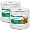 2x Weidezaunseil 500m 6mm, 3x 0,3 Cu+0,3 Niro, Inkl. Verbinder -Optimal Ranchzaun Geschäft 44659 voss farming profiline 2x weidezaunseil 500m 6mm doppelpack