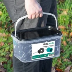 150x Ringisolator + Einschraubhilfe + Warnschild 18 150x Ringisolator + Einschraubhilfe + Warnschild -Optimal Ranchzaun Geschäft 44724 voss farming ringisolatoren im praktischen eimer