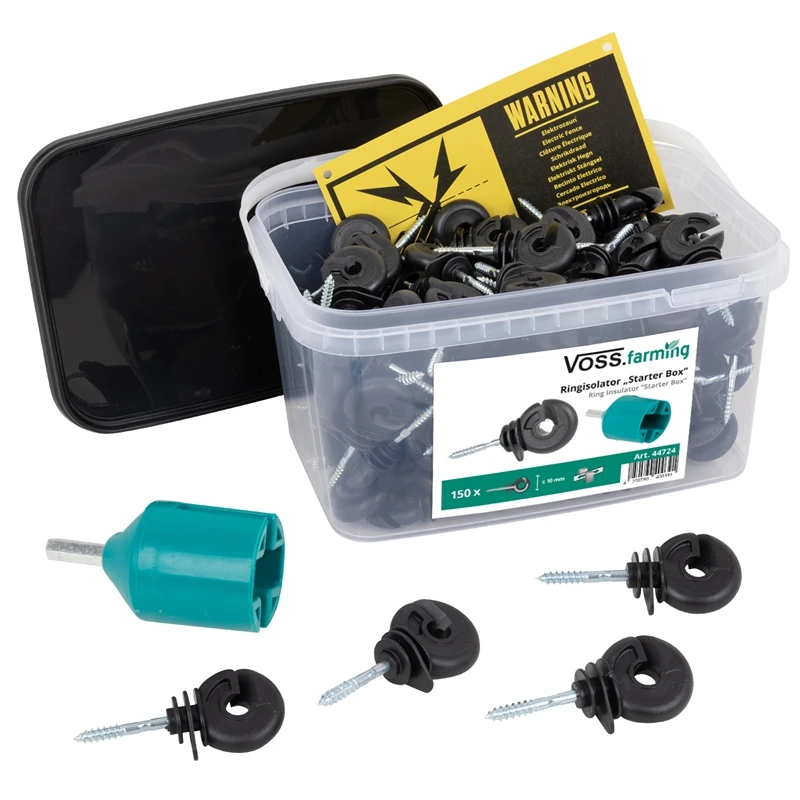 150x Ringisolator + Einschraubhilfe + Warnschild 4 150x Ringisolator + Einschraubhilfe + Warnschild – Bild 2