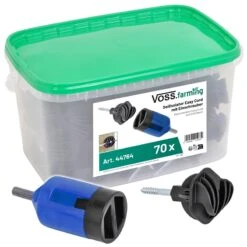 70x Seilisolator Easy Cord + Eimer + Einschrauber 15 70x Seilisolator Easy Cord + Eimer + Einschrauber -Optimal Ranchzaun Geschäft 44764 Seilisolator Easy Cord Drahtisolator mit Eimer