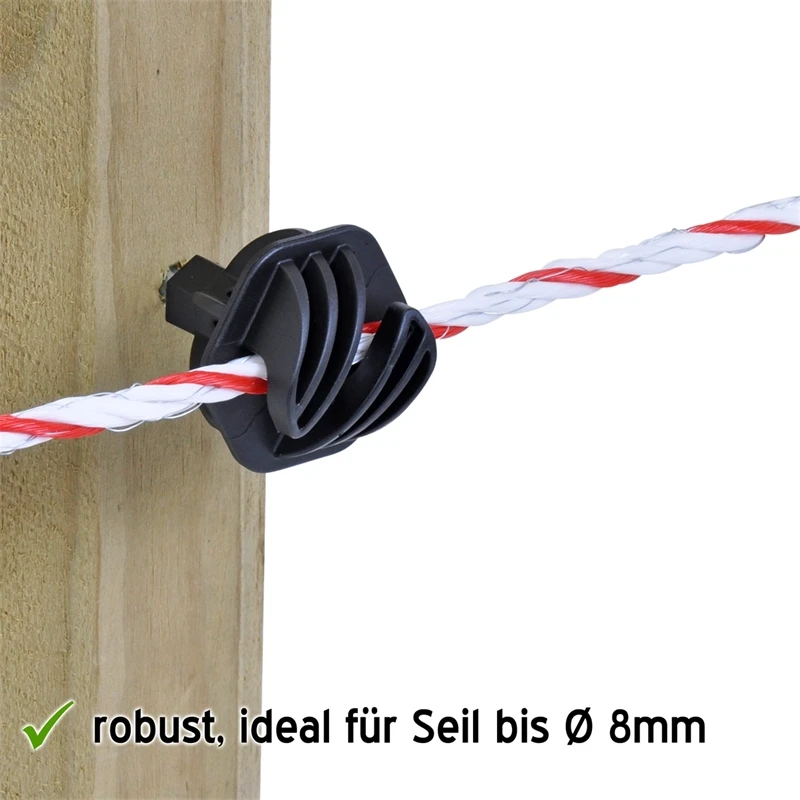 70x Seilisolator Easy Cord + Eimer + Einschrauber 8 70x Seilisolator Easy Cord + Eimer + Einschrauber – Bild 6