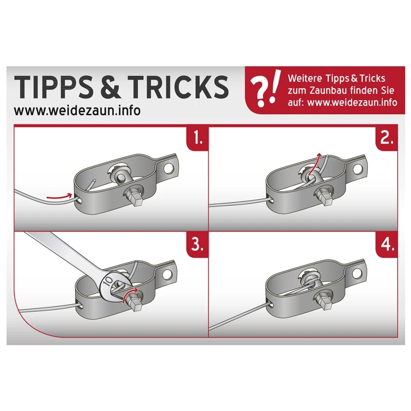 50m VOSS.farming Premium Wildzaun Komplettset 125/13/15 + Z-Profilpfosten + Spanndraht + Drahtspanne 17 50m VOSS.farming Premium Wildzaun Komplettset 125/13/15 + Z-Profilpfosten + Spanndraht + Drahtspanne – Bild 15
