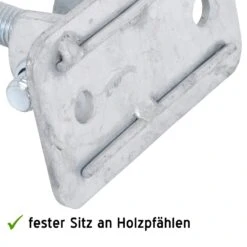 Montageset " Premium", Montageteile Für Weidetor 21 Montageset " Premium", Montageteile Für Weidetor -Optimal Ranchzaun Geschäft 44792 Metallstege auf der Rueckseite sorgen fuer eine optimale Montage