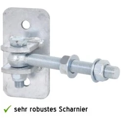 Montageset " Premium", Montageteile Für Weidetor 15 Montageset " Premium", Montageteile Für Weidetor -Optimal Ranchzaun Geschäft 44792 robustes Scharnier feuerverzinkt fuer Weidetore
