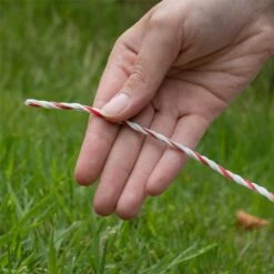 VOSS.farming Weidezaunlitze 1000 M, 1x 0,25 Kupfer + 8x 0,20 Niro, Weiß-rot 4**** -Optimal Ranchzaun Geschäft 44800 voss farming weidezaunlitze 1000m detail 3