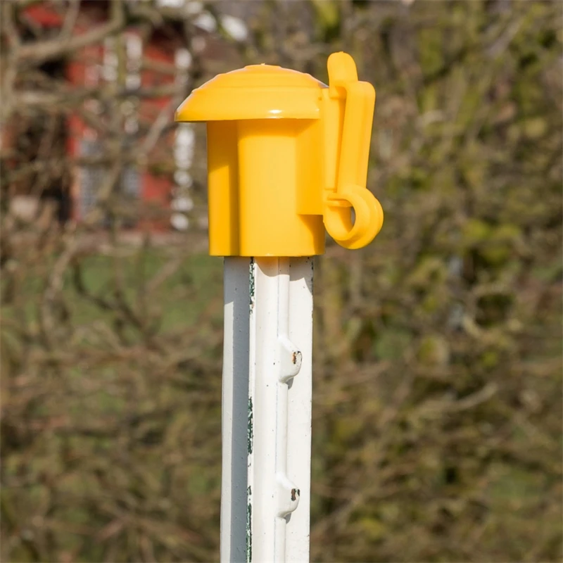 50x VOSS.farming Premium Kopfisolator Für T-Post, T-Pfosten, Gelb, Sparpack 13 50x VOSS.farming Premium Kopfisolator Für T-Post, T-Pfosten, Gelb, Sparpack – Bild 11