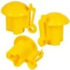 50x VOSS.farming Premium Kopfisolator Für T-Post, T-Pfosten, Gelb, Sparpack -Optimal Ranchzaun Geschäft 44849.50 voss farming sparpack kopfisolatoren gelb t pfosten t post