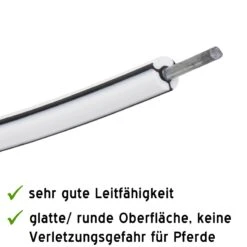 VOSS.farming MustangWire, Horsewire, 200 M, Weiß 8 VOSS.farming MustangWire, Horsewire, 200 M, Weiß -Optimal Ranchzaun Geschäft 44950 Detail Pferdedraht Horsewire Horse Wire Equifence Equi Fence Mustangwire Mustang Wire