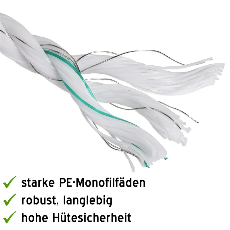 VOSS.farming Weidezaun-Seil "expertplus" 500m, 5mm, 5x0,20 Niro + 1x0,25 Kupfer 5 VOSS.farming Weidezaun-Seil "expertplus" 500m, 5mm, 5x0,20 Niro + 1x0,25 Kupfer – Bild 3