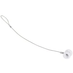 VOSS.farming Porzellan Isolator - Eckisolator Inkl. Drahtseil Mit Öse Im 3er Set -Optimal Ranchzaun Geschäft 44970 Eckisolatorset mit Porzellanisolatoren Festzaunzubehoer