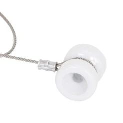 VOSS.farming Porzellan Isolator - Eckisolator Inkl. Drahtseil Mit Öse Im 3er Set -Optimal Ranchzaun Geschäft 44970 Eckisolatorset mit Porzellanisolatoren und Edelstahlseil fuer Festzaunanlagen