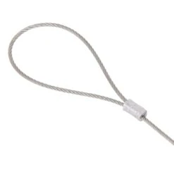 VOSS.farming Porzellan Isolator - Eckisolator Inkl. Drahtseil Mit Öse Im 3er Set -Optimal Ranchzaun Geschäft 44970 Isolatorsystem mit grosser Edelstahlschlaufe bis 160mm