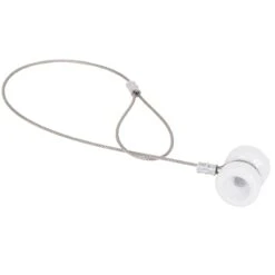 VOSS.farming Porzellan Isolator - Eckisolator Inkl. Drahtseil Mit Öse Im 3er Set -Optimal Ranchzaun Geschäft 44970 Porzellan Eckisolatoren fuer Festzaunanlagen