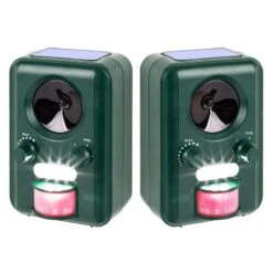 Doppelpack: VOSS.sonic 2000 Ultraschall Abwehr (Solar + Blitzlicht) - Katzenschreck, Hundeabwehr