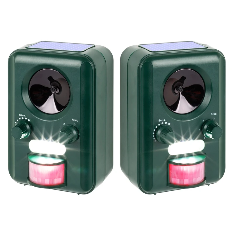 Doppelpack: VOSS.sonic 2000 Ultraschall Abwehr (Solar + Blitzlicht) - Katzenschreck, Hundeabwehr 3 Doppelpack: VOSS.sonic 2000 Ultraschall Abwehr (Solar + Blitzlicht) - Katzenschreck, Hundeabwehr